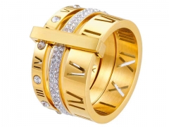 HY Wholesale Rings Jewelry 316L Stainless Steel Rings-HY0108R0075