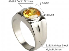 HY Wholesale Rings Jewelry 316L Stainless Steel Rings-HY0146R0328