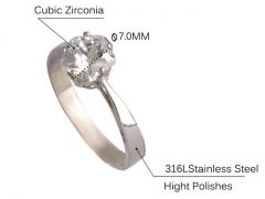 HY Wholesale Rings Jewelry 316L Stainless Steel Rings-HY0146R0763