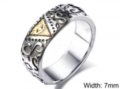 HY Wholesale Rings Jewelry 316L Stainless Steel Rings-HY0146R0001