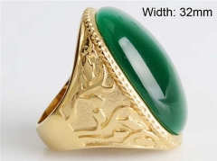 HY Wholesale Rings Jewelry 316L Stainless Steel Rings-HY0146R0423