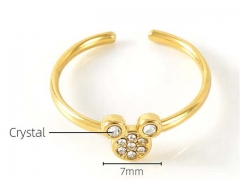 HY Wholesale Open Rings Jewelry 316L Stainless Steel Popular Rings-HY0148R0054