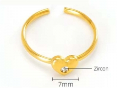 HY Wholesale Open Rings Jewelry 316L Stainless Steel Popular Rings-HY0148R0093