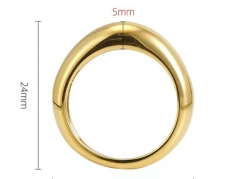 HY Wholesale Open Rings Jewelry 316L Stainless Steel Popular Rings-HY0148R0076