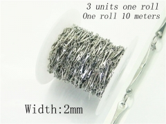 HY Wholesale 316 Stainless Steel Jewelry Cheap Long Chain-HY70AE2392KLE