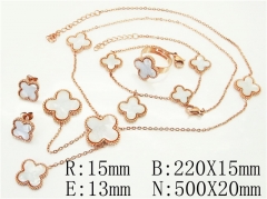 HY Wholesale Jewelry Set 316L Stainless Steel jewelry Set-HY50S0469HLV
