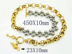 HY Wholesale Necklaces Stainless Steel 316L Jewelry Necklaces-HY21N0196HPD