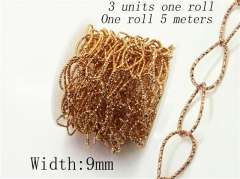 HY Wholesale 316 Stainless Steel Jewelry Cheap Long Chain-HY70AE2438ONN