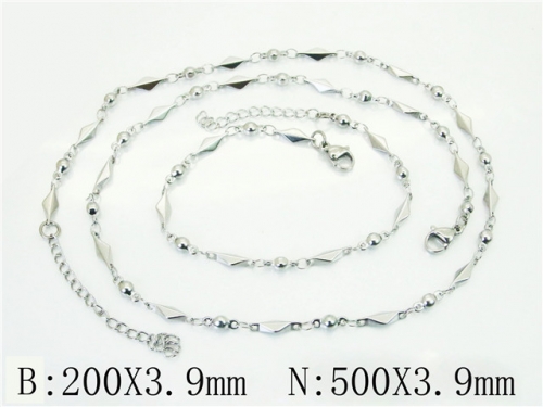 HY Wholesale Stainless Steel 316L Necklaces Bracelets Sets-HY70S0606NL
