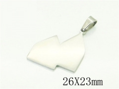 HY Wholesale Pendant Jewelry 316L Stainless Steel Jewelry Pendant-HY70P0873CHL