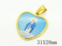 HY Wholesale Pendant Jewelry 316L Stainless Steel Jewelry Pendant-HY12P1780JC