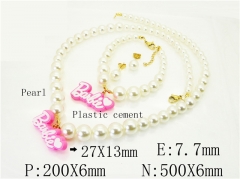 HY Wholesale Jewelry Set 316L Stainless Steel jewelry Set-HY45S0041HPW