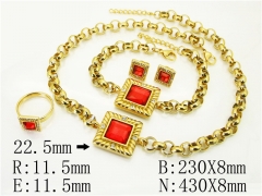 HY Wholesale Jewelry Set 316L Stainless Steel jewelry Set-HY50S0445JDD