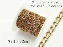 HY Wholesale 316 Stainless Steel Jewelry Cheap Long Chain-HY70AE2380LWE