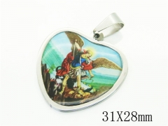 HY Wholesale Pendant Jewelry 316L Stainless Steel Jewelry Pendant-HY12P1785SIL