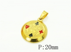 HY Wholesale Pendant Jewelry 316L Stainless Steel Jewelry Pendant-HY12P1762KA