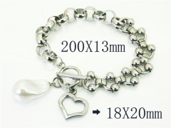 HY Wholesale Bracelets 316L Stainless Steel Jewelry Bracelets-HY21B0612HLS