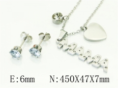 HY Wholesale Jewelry Set 316L Stainless Steel jewelry Set-HY45S0026NF