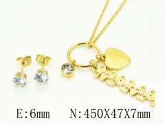 HY Wholesale Jewelry Set 316L Stainless Steel jewelry Set-HY45S0027OS