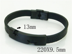 HY Wholesale Bracelets 316L Stainless Steel And Leather Jewelry Bracelets-HY91B0550IZZ