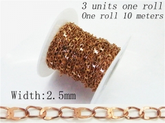 HY Wholesale 316 Stainless Steel Jewelry Cheap Long Chain-HY70AE2371MBB