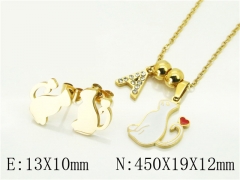 HY Wholesale Jewelry Set 316L Stainless Steel jewelry Set-HY45S0018PL