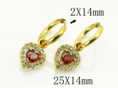 HY Wholesale Earrings 316L Stainless Steel Earrings Jewelry-HY25E0769HVL