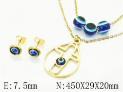 HY Wholesale Jewelry Set 316L Stainless Steel jewelry Set-HY12S1319GNL