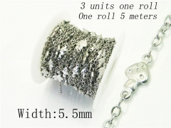 HY Wholesale 316 Stainless Steel Jewelry Cheap Long Chain-HY70AE2429LWW