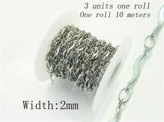 HY Wholesale 316 Stainless Steel Jewelry Cheap Long Chain-HY70AE2386KLS