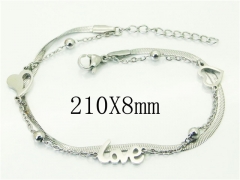 HY Wholesale Bracelets 316L Stainless Steel Jewelry Bracelets-HY43B0163SLL