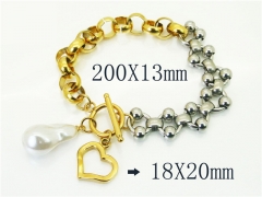 HY Wholesale Bracelets 316L Stainless Steel Jewelry Bracelets-HY21B0600HNF