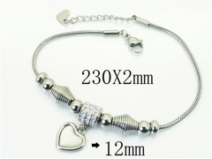HY Wholesale Bracelets 316L Stainless Steel Jewelry Bracelets-HY24B0246HJF