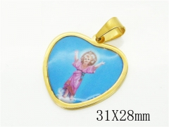 HY Wholesale Pendant Jewelry 316L Stainless Steel Jewelry Pendant-HY12P1778JQ