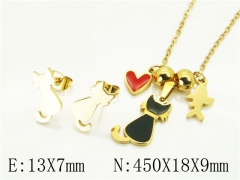HY Wholesale Jewelry Set 316L Stainless Steel jewelry Set-HY45S0019HDL