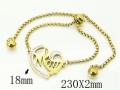 HY Wholesale Bracelets 316L Stainless Steel Jewelry Bracelets-HY43B0153QML