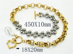 HY Wholesale Necklaces Stainless Steel 316L Jewelry Necklaces-HY21N0192HPY