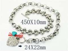 HY Wholesale Necklaces Stainless Steel 316L Jewelry Necklaces-HY21N0209HNR