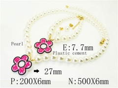 HY Wholesale Jewelry Set 316L Stainless Steel jewelry Set-HY45S0039HPS