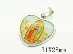 HY Wholesale Pendant Jewelry 316L Stainless Steel Jewelry Pendant-HY12P1775SIL
