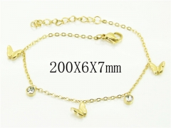 HY Wholesale Bracelets 316L Stainless Steel Jewelry Bracelets-HY25B0307OR
