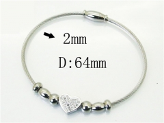 HY Wholesale Bangles Jewelry Stainless Steel 316L Popular Bangle-HY24B0236HKL