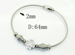 HY Wholesale Bangles Jewelry Stainless Steel 316L Popular Bangle-HY24B0234H4L