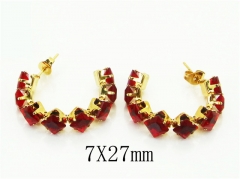 HY Wholesale Earrings 316L Stainless Steel Earrings Jewelry-HY30E1619EML
