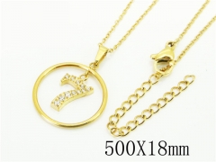 HY Wholesale Necklaces Stainless Steel 316L Jewelry Necklaces-HY12N0722AOL