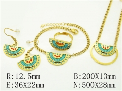 HY Wholesale Jewelry Set 316L Stainless Steel jewelry Set-HY50S0467HLS