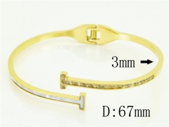 HY Wholesale Bangles Jewelry Stainless Steel 316L Popular Bangle-HY80B1804HJF