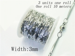 HY Wholesale 316 Stainless Steel Jewelry Cheap Long Chain-HY70A2550KLD