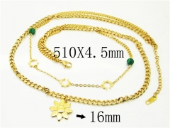 HY Wholesale Necklaces Stainless Steel 316L Jewelry Necklaces-HY43N0133HSS