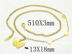 HY Wholesale Necklaces Stainless Steel 316L Jewelry Necklaces-HY43N0124PD